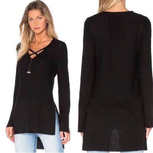 Free People Sweaters - Free people criss cross black sweater